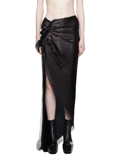 Kjol Rick Owens Edfu Maxi Skirt Svart | RO02C1372 SEM1