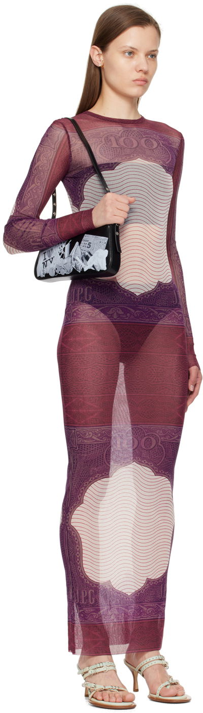 Klä Jean Paul Gaultier Jean Paul Gaultier 'The Cartouche' Maxi Dress Purpur | 24/25-F-RO086-T515-300128, 1
