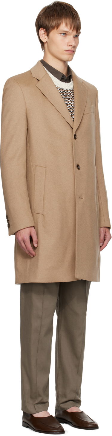 Rockar BOSS Slim-Fit Wool and Cashmere Coat Brun | 50549187, 1