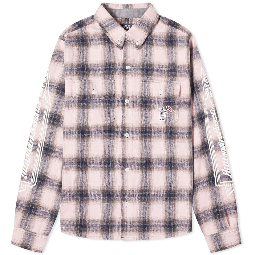 Skjorta BILLIONAIRE BOYS CLUB Check Shirt Rosa | B24121-PNK