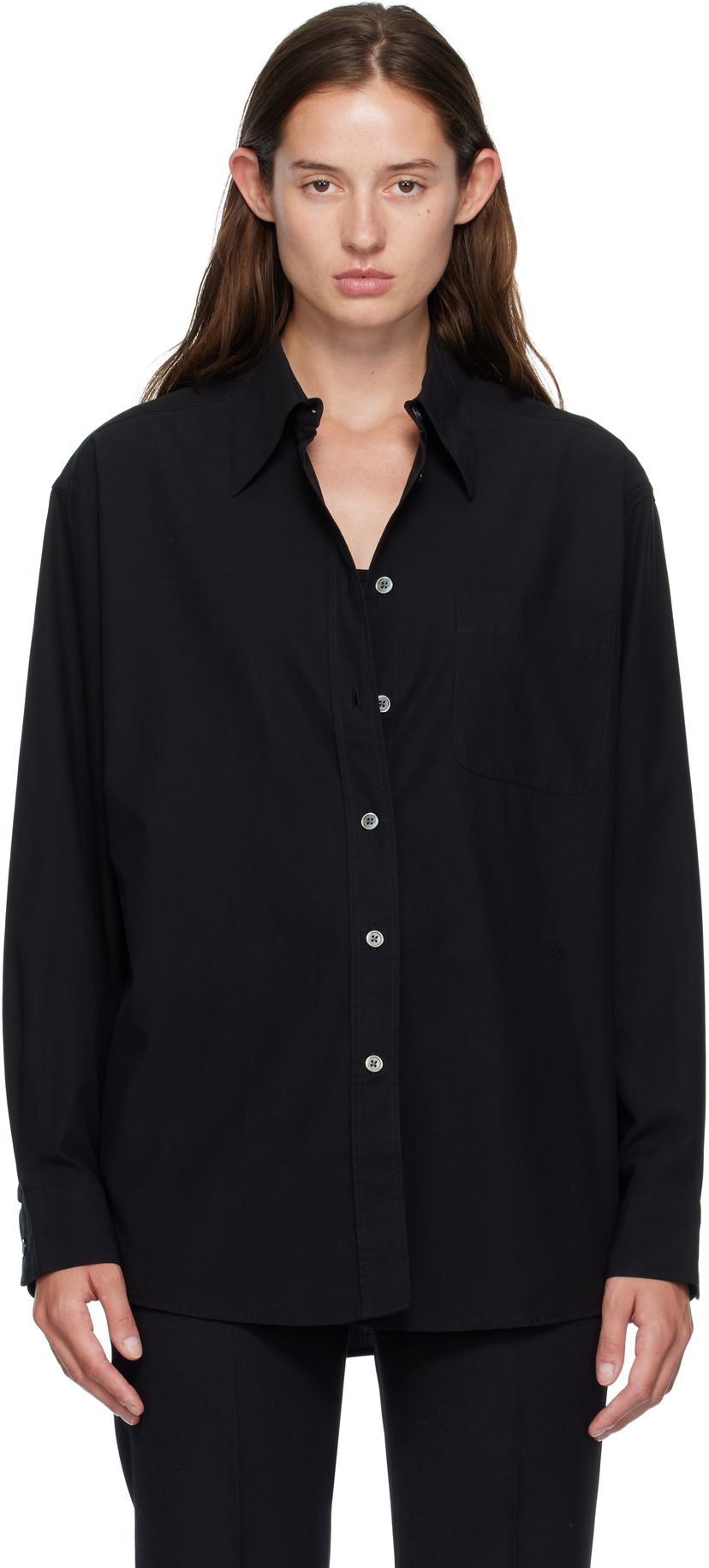 Skjorta OUR LEGACY Our Legacy Precious Button-Down Shirt Svart | W4252PBCL