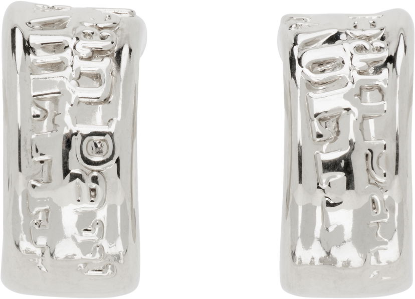 Örhängen Jean Paul Gaultier Jean Paul Gaultier Silver 'The Logo' Earrings Metallisk | 25/03-W-JW003-X053-91