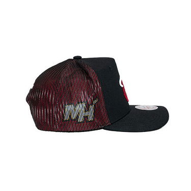 Keps Mitchell & Ness Mitchell & Ness NBA Tremor Trucker Snapback Hat Miami Heat Svart | HT11505-MHEBLCK, 4