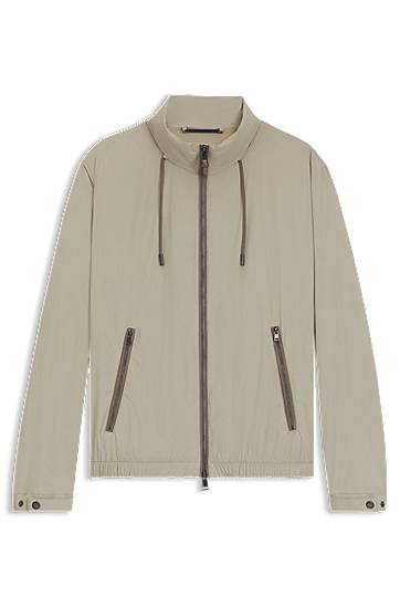Vindjacka BOSS Packable Windbreaker Jacket Beige | 50543510