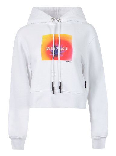 Sweatshirt Palm Angels x The Webster Square Leaf Hoodie Vit | PWBB022G21FLE0070120