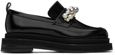 Kläder Simone Rocha Simone Rocha Bell Charm Heart Toe Platform Loafers Svart | LOF1B 0740, 0