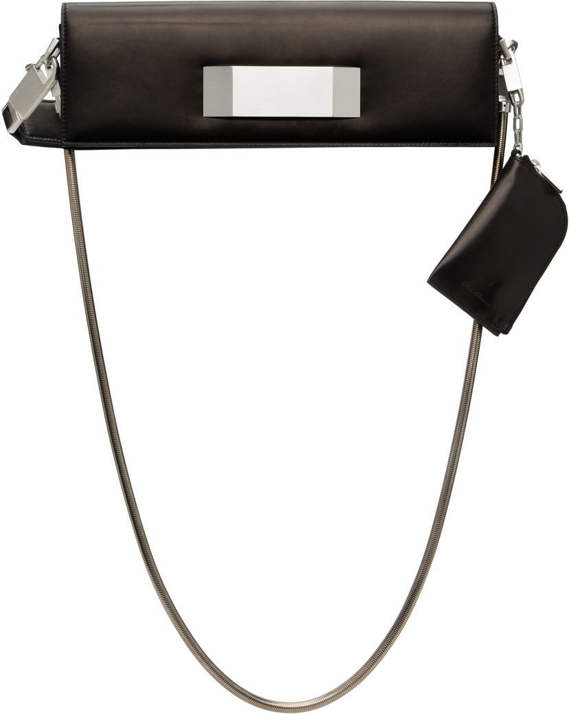 Handväska Rick Owens Rick Owens Griffin Baguette Bag Svart | RA02E0742 LCAWEH