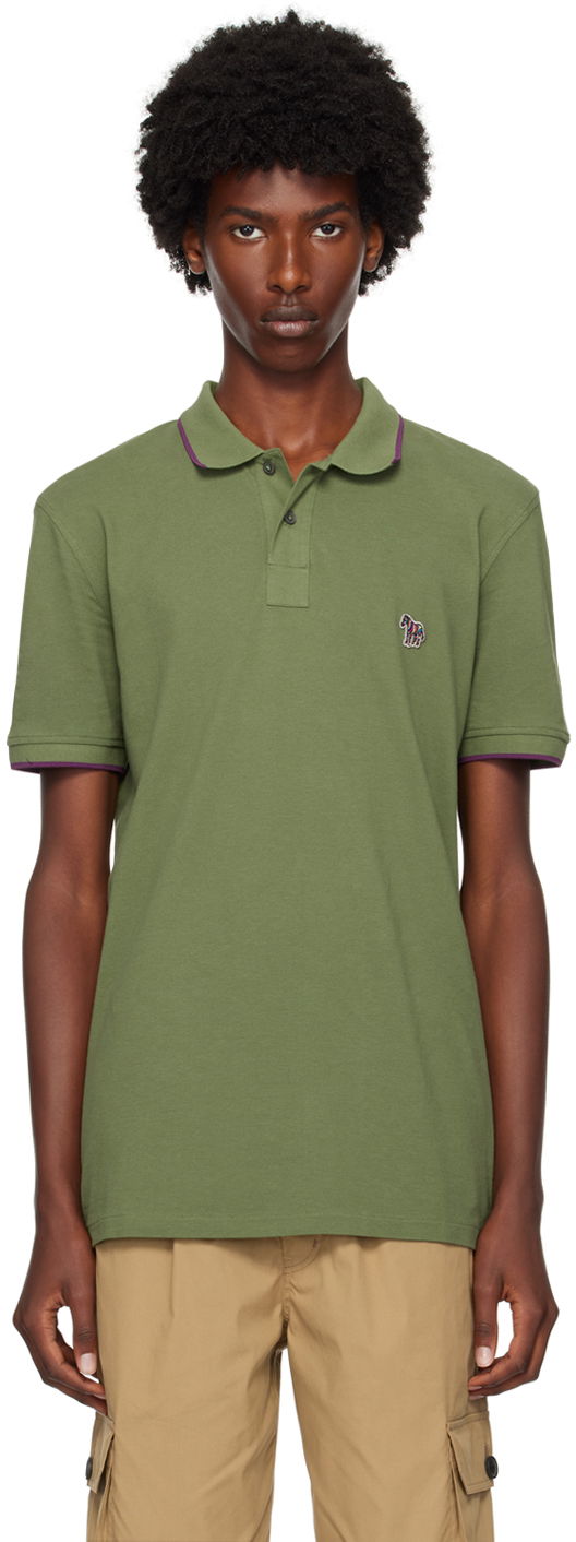 Polotröja Paul Smith PS Paul Smith Zebra Polo Grön | M2R-151LZ-N21580-34A