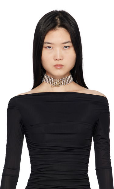 Armband Blumarine Blumarine Rhinestone 'B' Choker Metallisk | P522W325A, 2