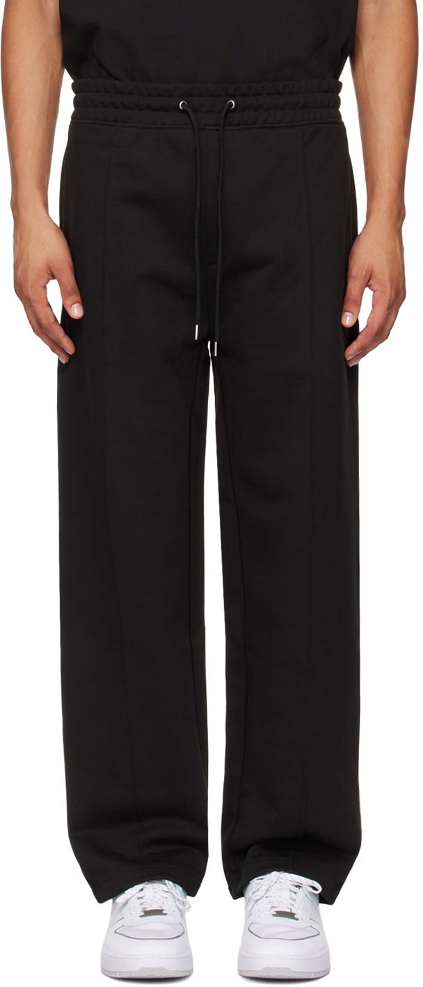 Träningsbyxor BOSS Hugo Black Drawstring Sweatpants Svart | 50516646