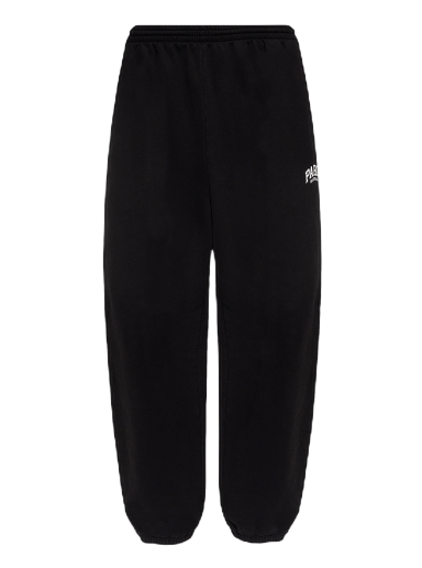 Träningsbyxor Balenciaga Pris Logo Stretched Knee Sweatpants Svart | 675244 TLVL8 1070