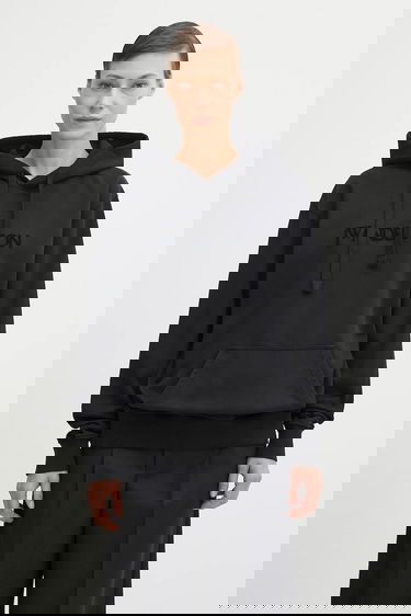 Sweatshirt JW Anderson JW Anderson Logo Embroidery Hoodie Svart | JW0231.PG1632, 0