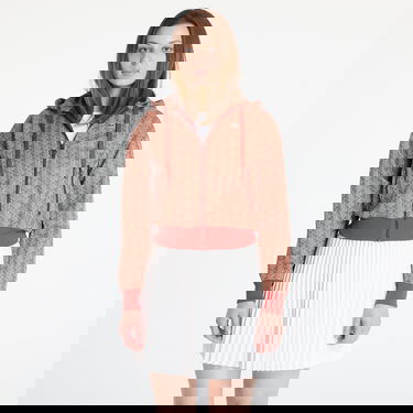 Sweatshirt Lacoste Lacoste Jacquard Cropped Hoodie Orange | SF7606 GTI, 0