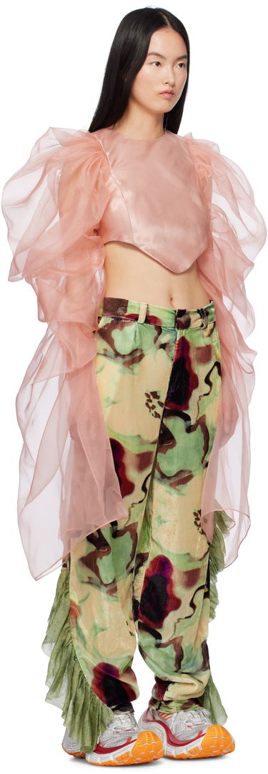 Crop top Collina Strada Collina Strada Simone Puff Sleeve Blouse Rosa | XX3029, 1