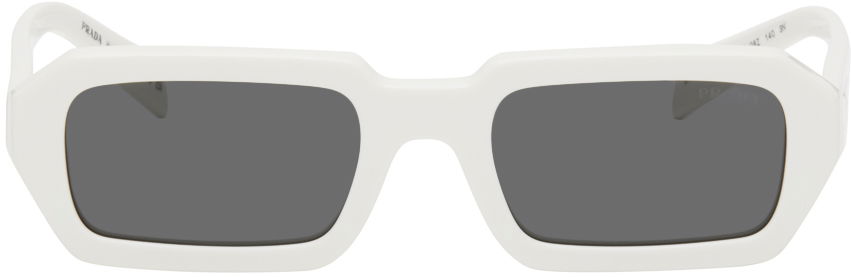Solglasögon Prada Rectangular Sunglasses Vit | 0PR A12S 17K08Z 8056597967891, 0