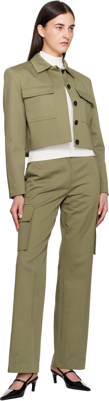 Jacka Anine Bing Anine Bing Dayton Cropped Military Jacket Grön | A-01-11150-AYG3, 3