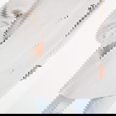 Jacka Tommy Hilfiger Puffed Sleeve Shacket Beige | DW0DW14304 ACE, 2