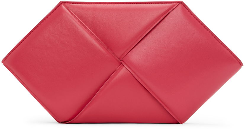 Handväska Bottega Veneta Pouch Hexagonal Rosa | 639955 VCQR2