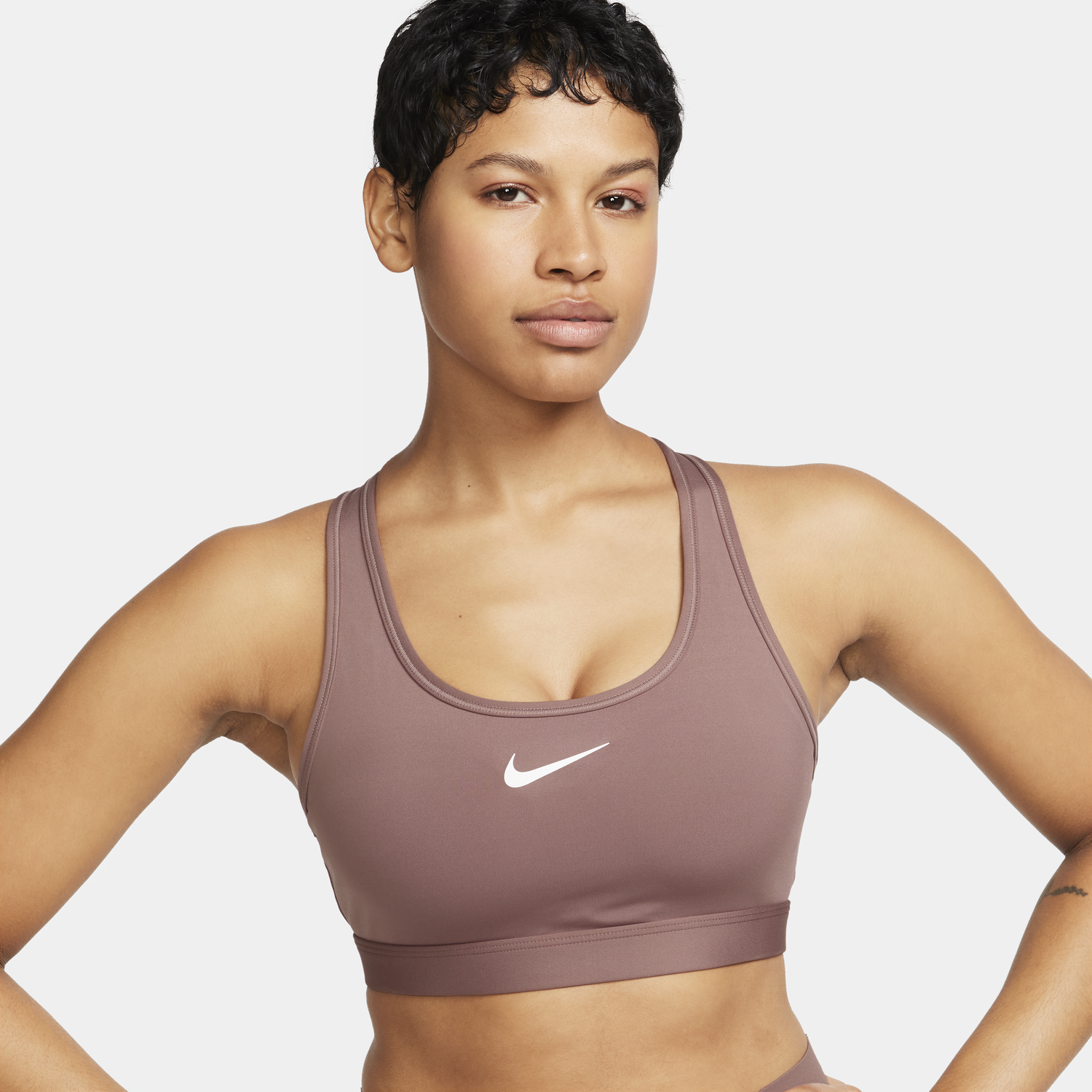 Behå Nike Swoosh Medium Support Padded Sports Bra Rosa | DX6821-208, 1