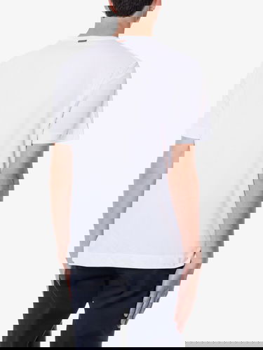 T-shirt ZEGNA Men's White Crew Neck T-Shirt Vit | E7360A5B760N00, 3