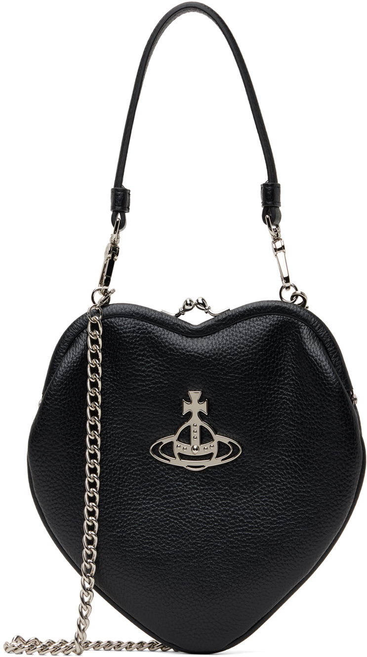 Handväska Vivienne Westwood Heart Shaped Crossbody Bag Svart | 4B010004W-S000D-