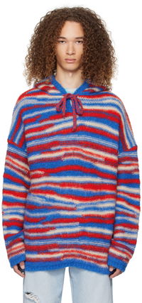 ERL Striped Knit Hoodie