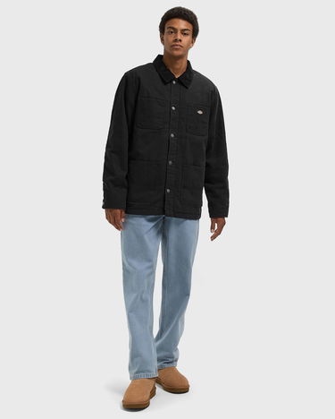 Jacka Dickies Chore Jacket Lined Canvas Svart | DK0A87O3BLK1, 0