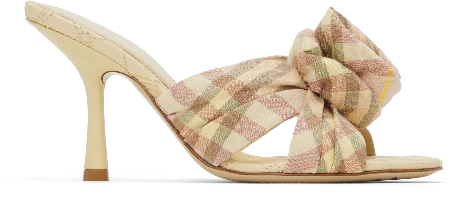 Sneakers och skor Burberry Mews Rose Heeled Sandals Beige | 8101604, 0