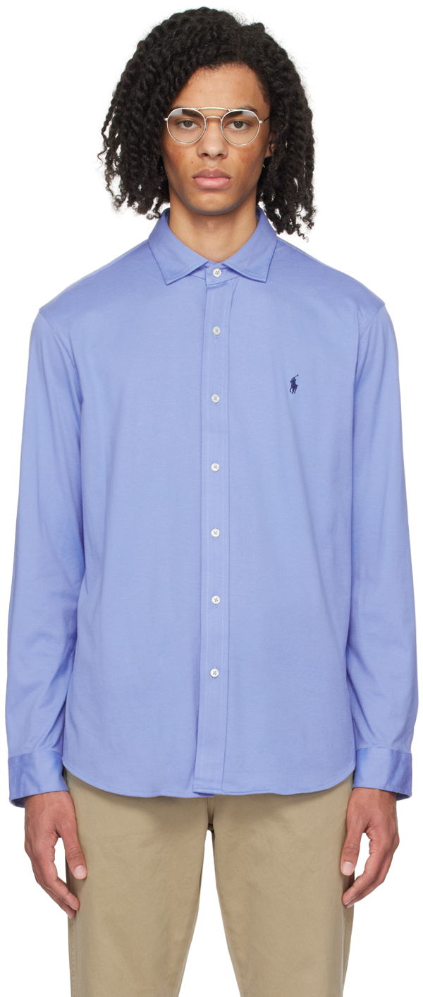 Skjorta Polo by Ralph Lauren Embroidered Shirt Blå | 710899386004