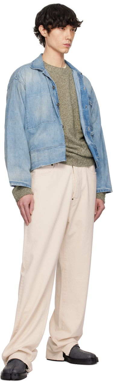 Jacka Maison Margiela Maison Margiela Sports Denim Jacket Blå | S50AM0637 M30021, 3
