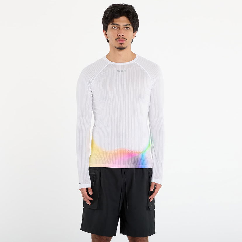 T-shirt Soar Running Long Sleeve Race Base Top Flerfärgad | AW25-SBL2M-WHI