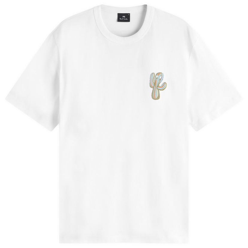 T-shirt Paul Smith Paul Smith Cactus Graphic T-Shirt, Size Large Vit | M2R-220X-PP5076-02