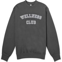 Sweater Sporty & Rich Wellness Club Flocked Crew Sweat Grå | CRAW237FB, 1