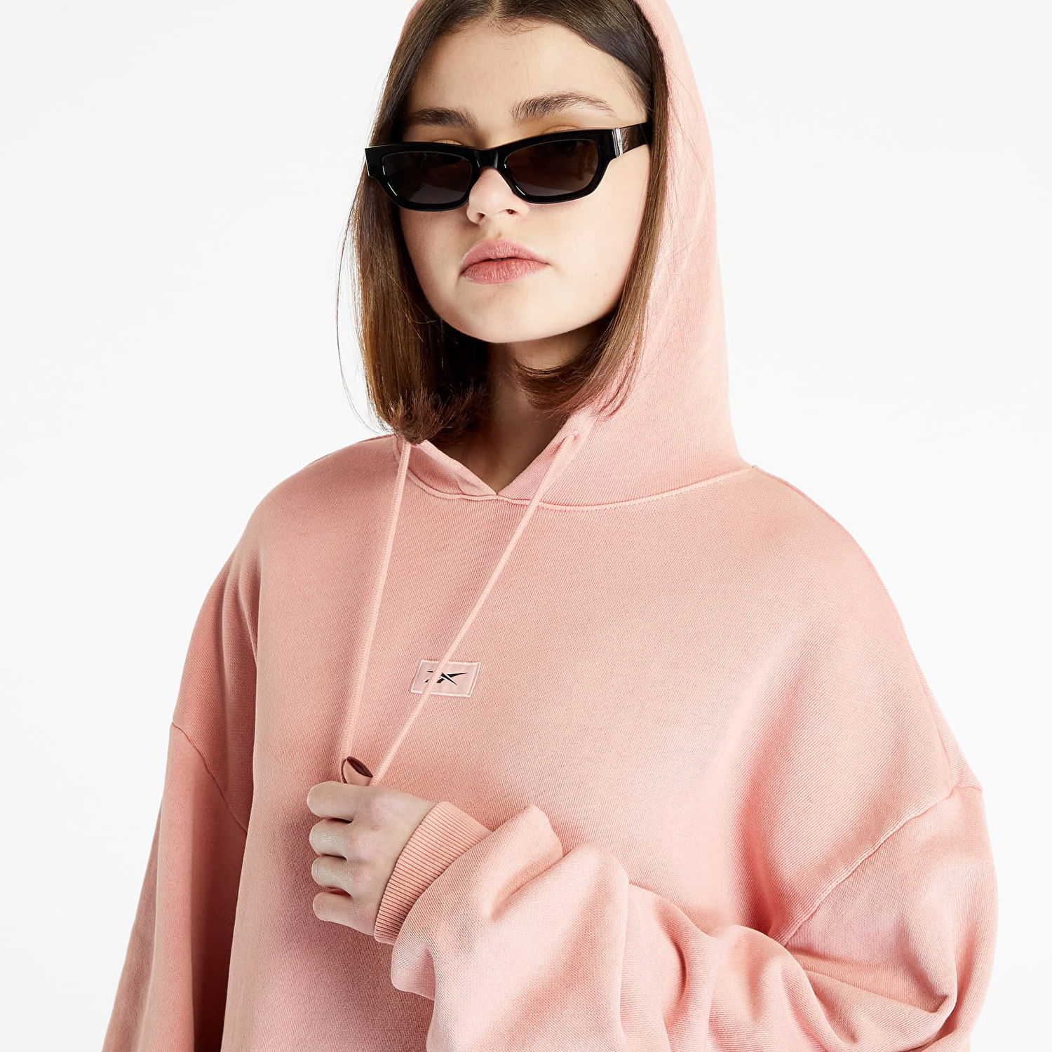 Sweatshirt Reebok Classics Natural Dye Oversized Long Hoodie Rosa | HY2709, 0