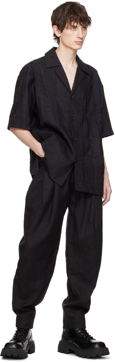 Byxor Feng Chen Wang Feng Chen Wang Distressed Trousers Svart | FUS17TR06, 3