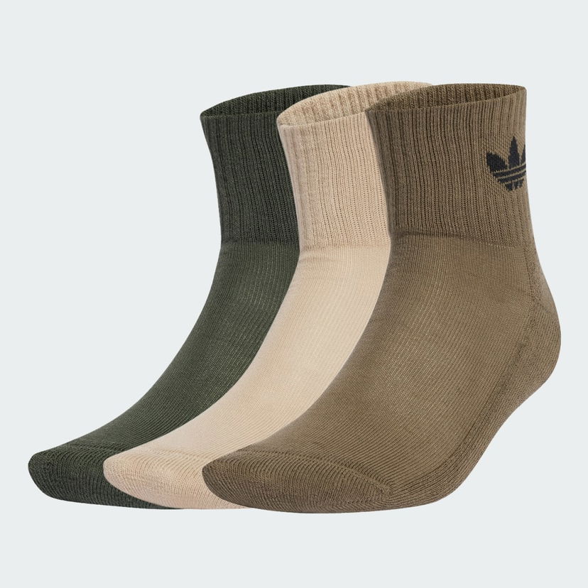 Strumpor adidas Performance Mid-Cut Crew Socks - 3 Pairs Grön | JV8594