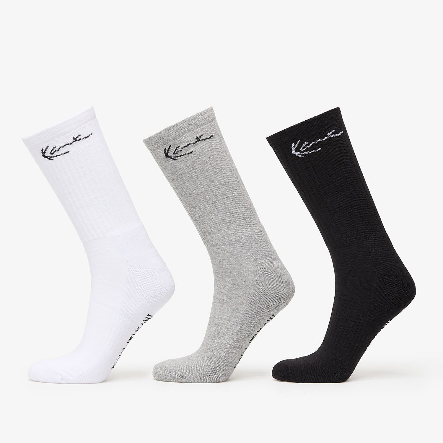 Strumpor Karl Kani Signature Socks 3-Pack Black/ Grey/ White Flerfärgad | KA-SK011-013-05, 0