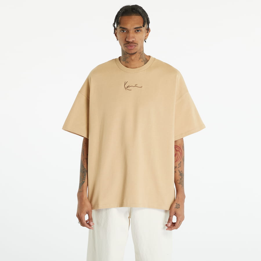 T-shirt Karl Kani Small Signature Boxy Tee Beige | 6038511, 0
