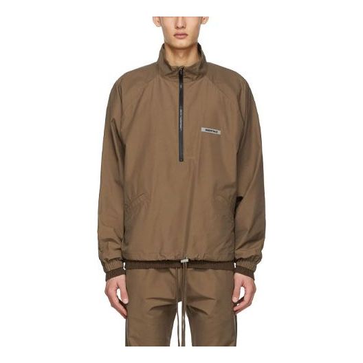 Vindjacka Fear of God Essentials Sports Jacket Brun | FOG-FW20-243