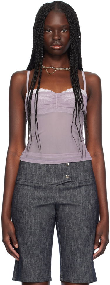 Linne Miaou Miaou Enzo Lace Trim Tank Top Purpur | 7092PM1SMO, 0