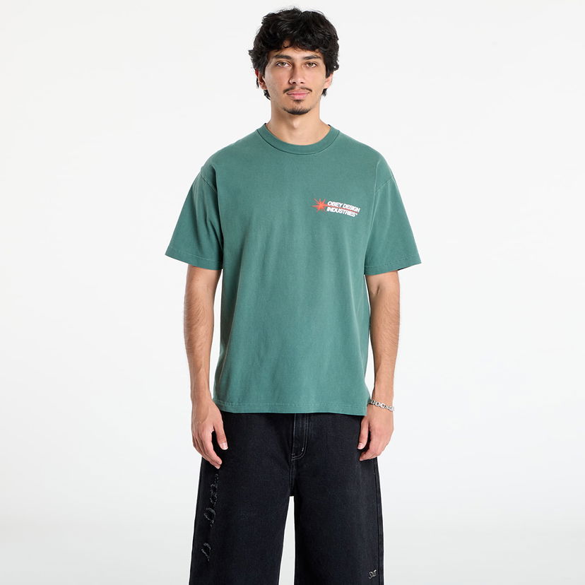 T-shirt OBEY OBEY Design Industries T-Shirt Grön | 167924101-RFR