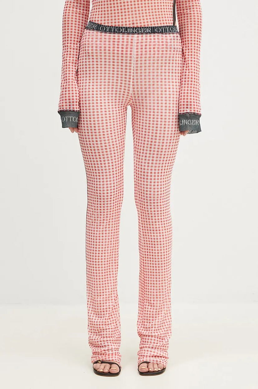 Damasker Ottolinger Ottolinger Mesh High Waist Pants Rosa | 1010801821