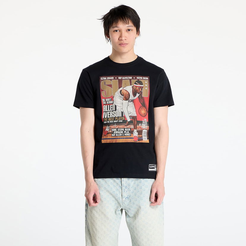 T-shirt Mitchell & Ness Mitchell & Ness NBA 76Ers Allen Iverson Slam Graphic Tee Svart | BMTRINTL1752-P76BLCKAI