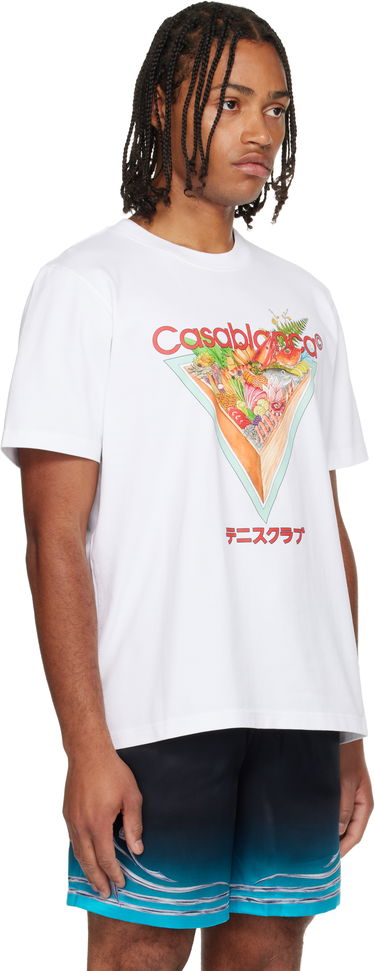 T-shirt Casablanca Casablanca Tennis Club Icon Graphic T-Shirt Vit | M-AW25-JTS-001-01, 3
