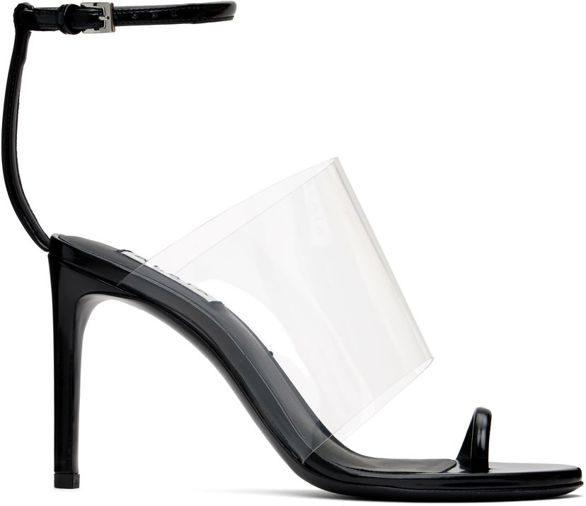 Tillbehör Alaïa ALAÏA Asymmetric Heeled Sandals Svart | AA3S116CK299