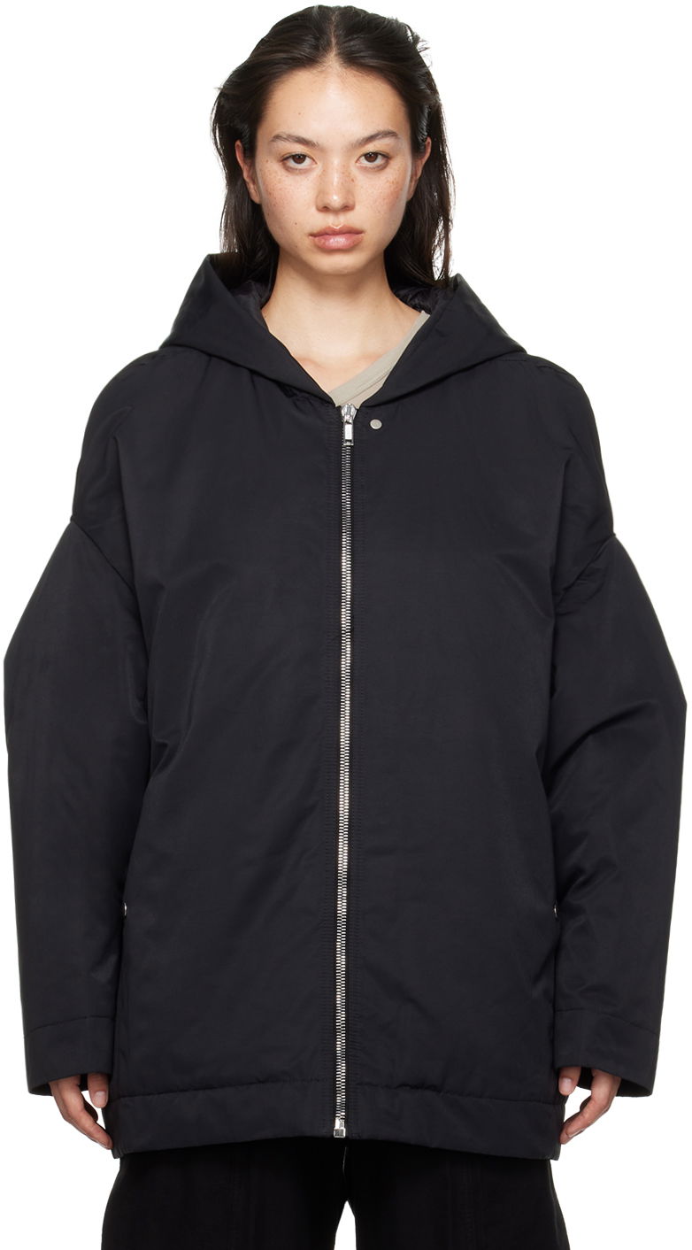 Jacka Rick Owens DRKSHDW Hooded Jacket Svart | DS02D2725 MU