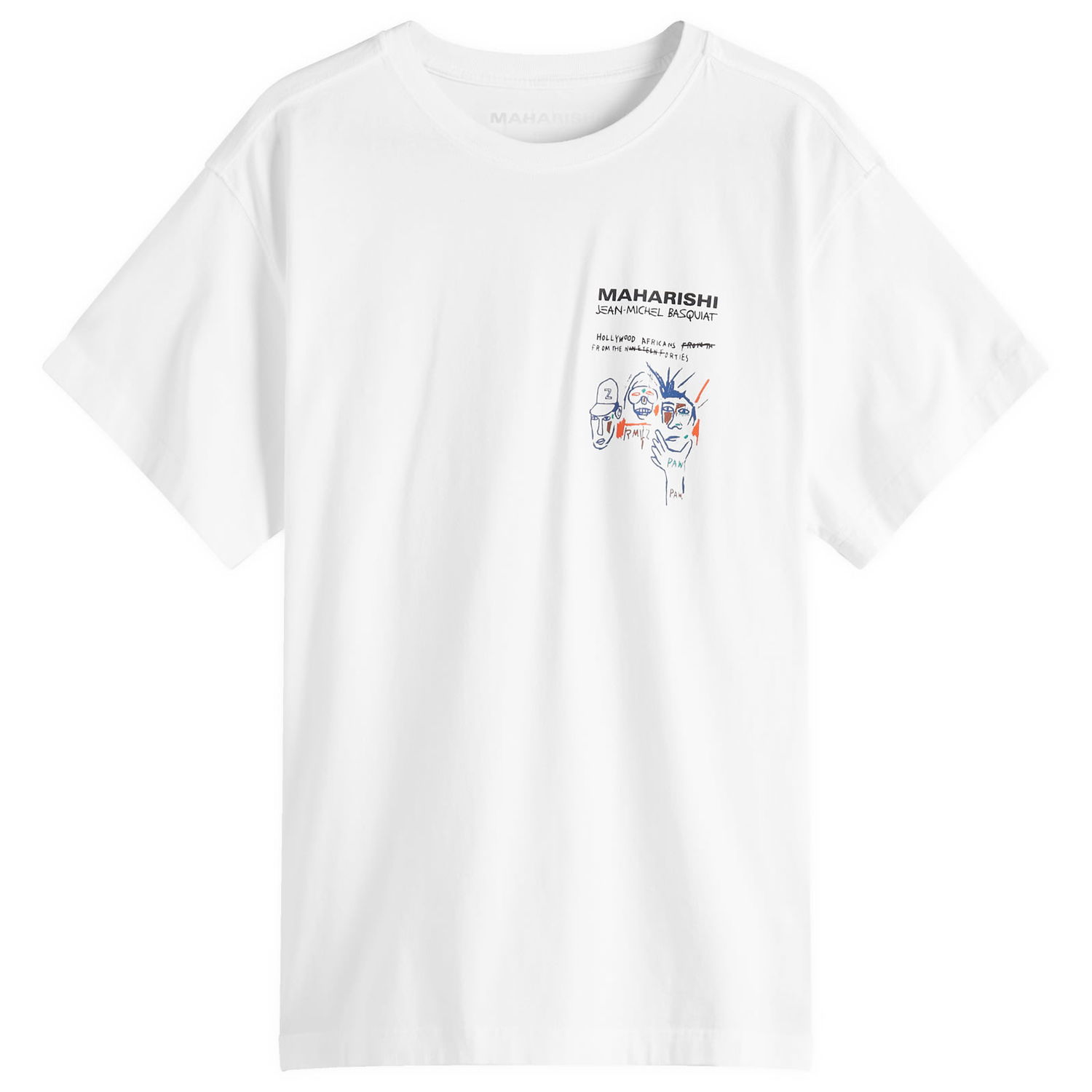 T-shirt Maharishi Maharishi x Basquait Year Of The Snake Graphic T-Shirt, Size Large Vit | 1466-WHT, 0