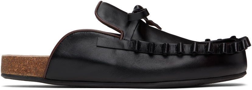 Tillbehör JW Anderson JW Anderson Ruffle Slip-on Loafers Svart | LF0069-LA0323