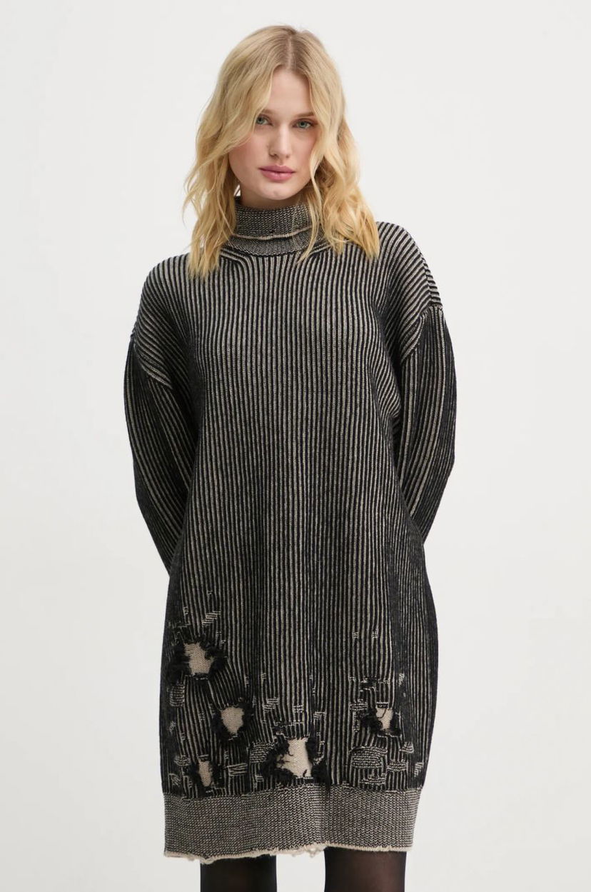 Sweater Maison Margiela Oversize Mini Wool Dress Svart | S62DA0031.M13076