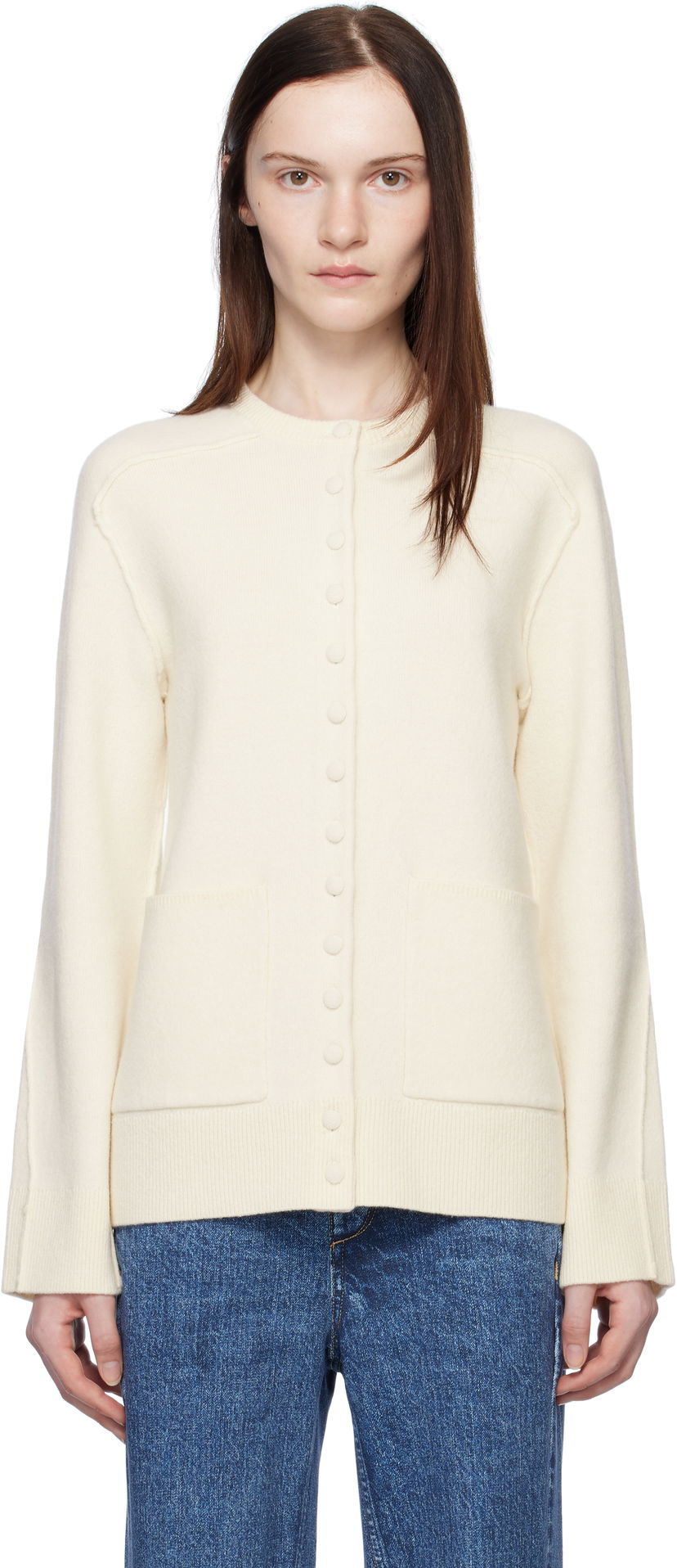 Sweater rag & bone rag & bone Bridget Lady Cardigan Vit | WAS24H033MM33